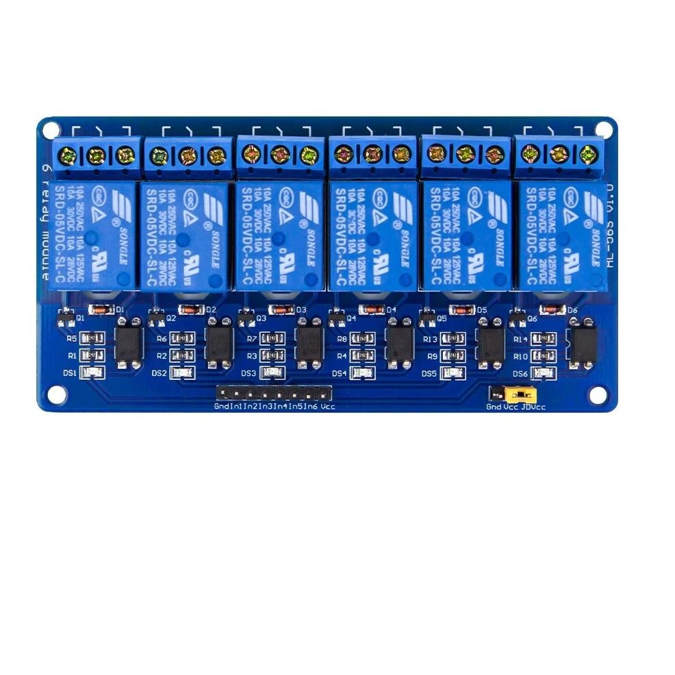 6 CHANNEL RELAY MODULE. 6 CHANNEL RELAY