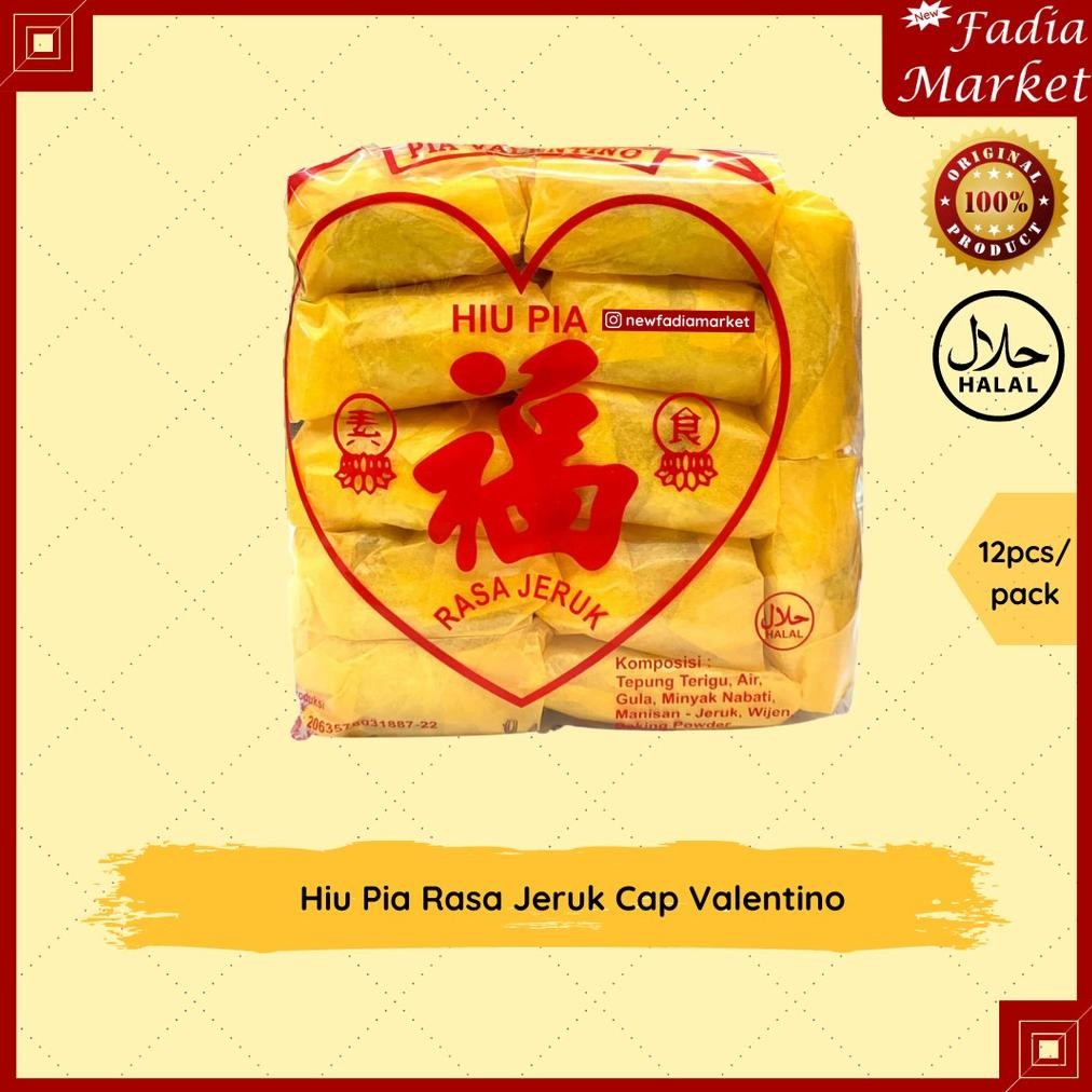 

Hiu Pia (Pia Jeruk Vegetarian/Vegan) Cap Valentino [12pcs/pack] nUg