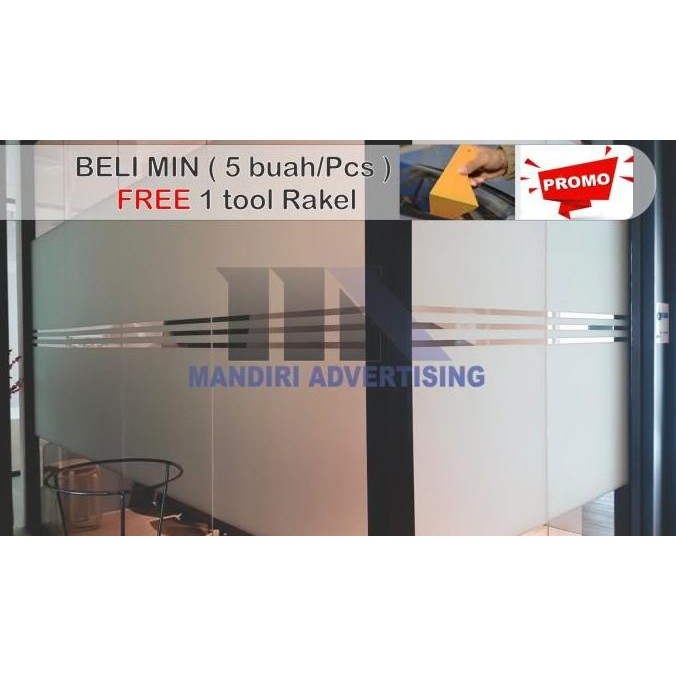 (Expert) STIKER KACA FILM BURAM SANDBLAST ukuran 150cm x 25cm