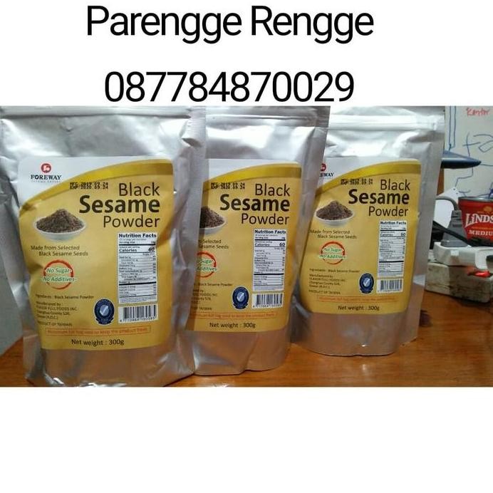 

Terlaris Black Sesama Powder 300 Gram / Wijen Hitam Powder