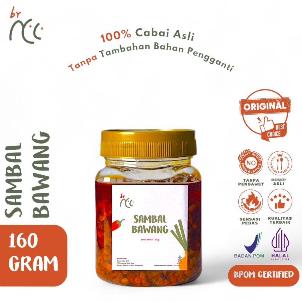 

By NCC Sambal Bawang / Matah / Terasi / Cumi / Mbe / Teri / Tongkol Asap 160gr AST nUg