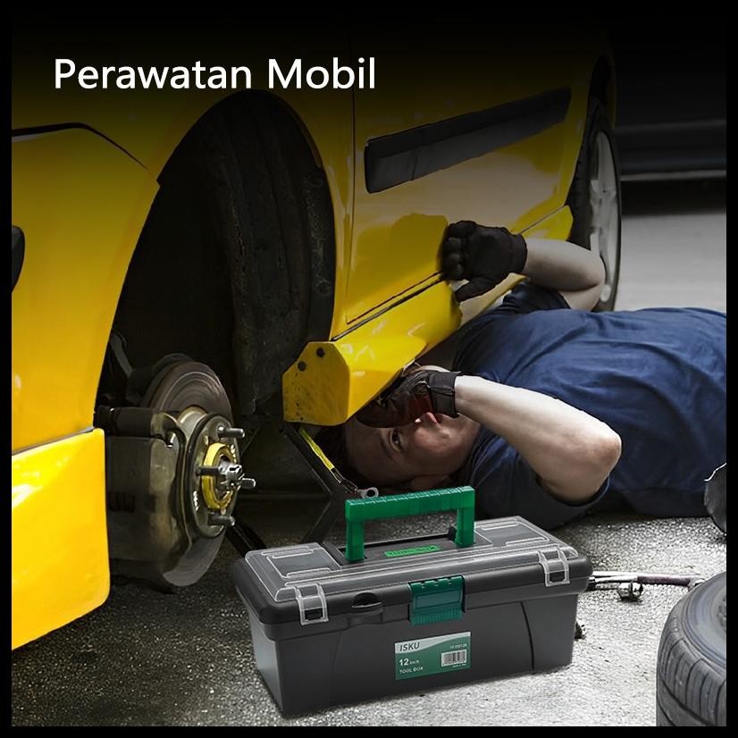 ISKU TOOL BOX BESAR 12 INCH BAHAN PP KOTAK ALAT KOTAK ALAT TAHAN LAMA / KOTAK ALAT 12 INCH / KOTAK A