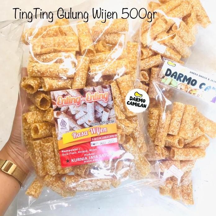 

Terlaris Tingting Gulung 500Gr 250Gr Wijen Kacang Jahe Enting Noga Jadul