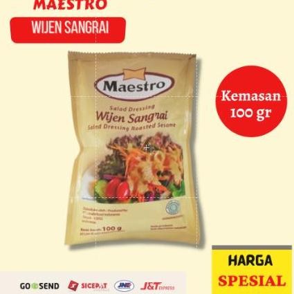 

Terlaris Maestro Salad Dressing Wijen Sangrai [100Gr]