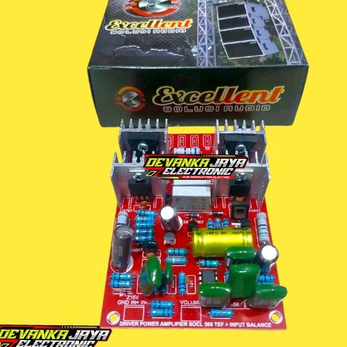 Kit Driver Power 506 Tef Plus Input Balance Amplifier New Stok