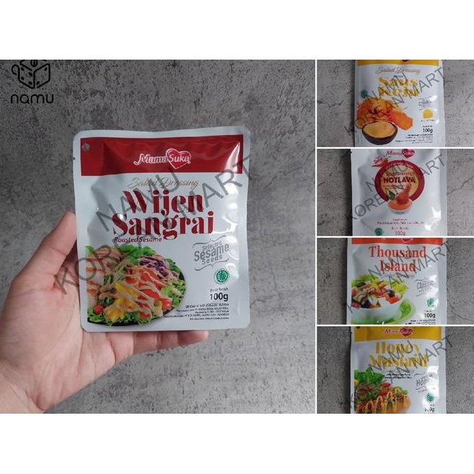 

Terlaris Mamasuka Sallad Dressing Keju / Wijen Sangrai / Honey Mustard 100Gr