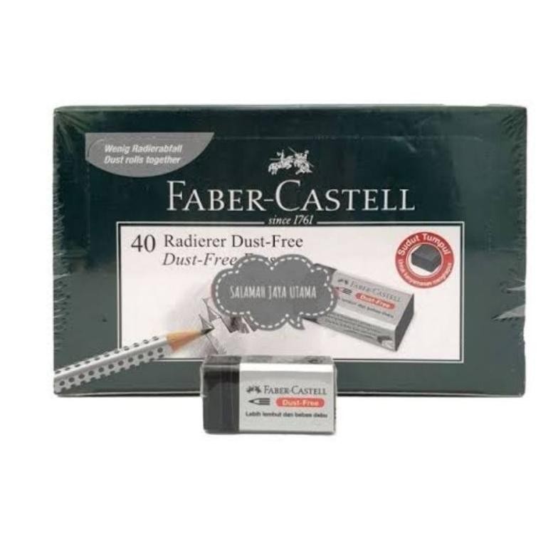 

RB Penghapus Faber Castell B40 Kecil Putih Hitam 1 Pak 40 Pcs