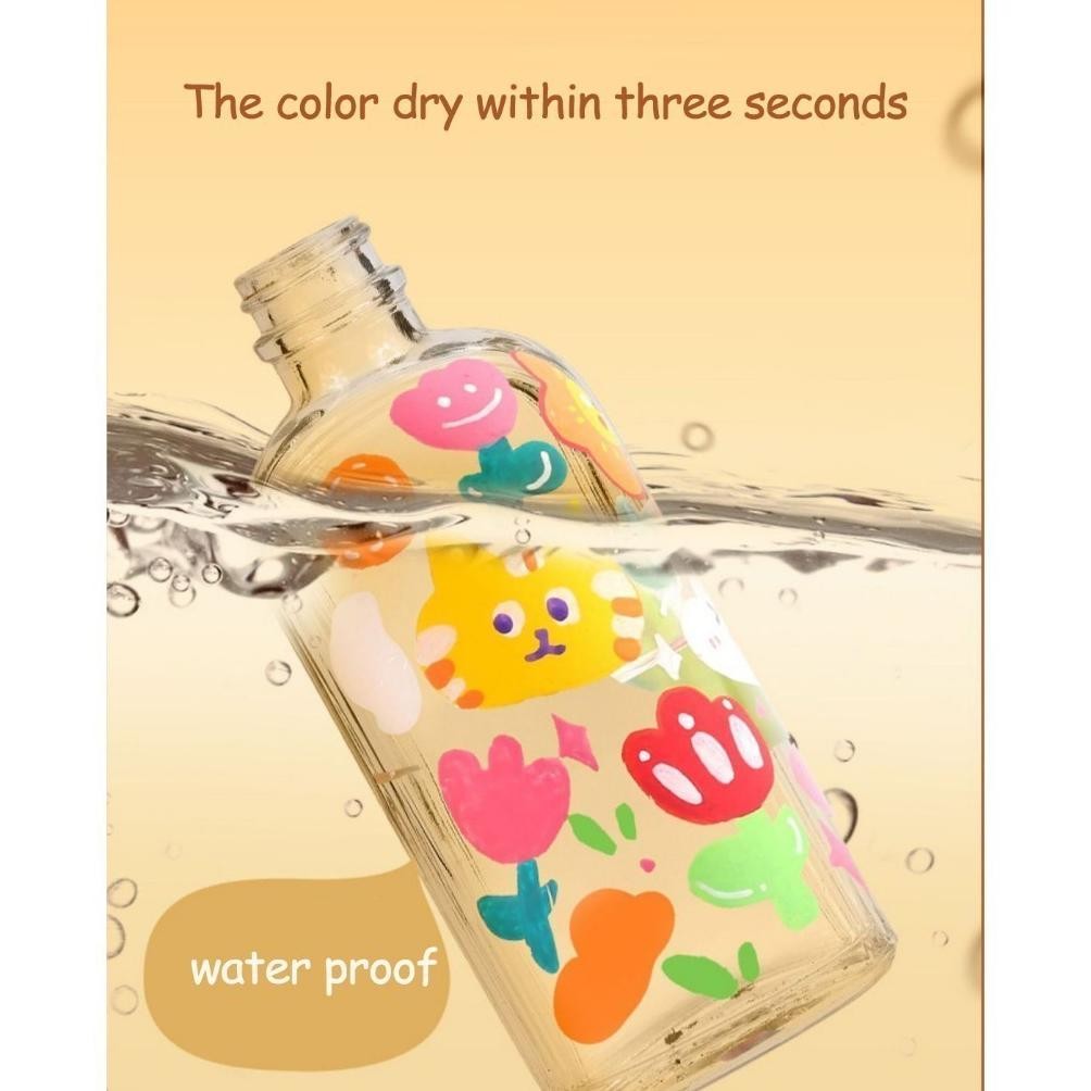 

RB siap60 Colors Pen Akrilik Marker Warna Cepat Kering Tahan Air / Spidol Acrylic Painter / Menggambar Kreativitas Seni Edukasi Anak