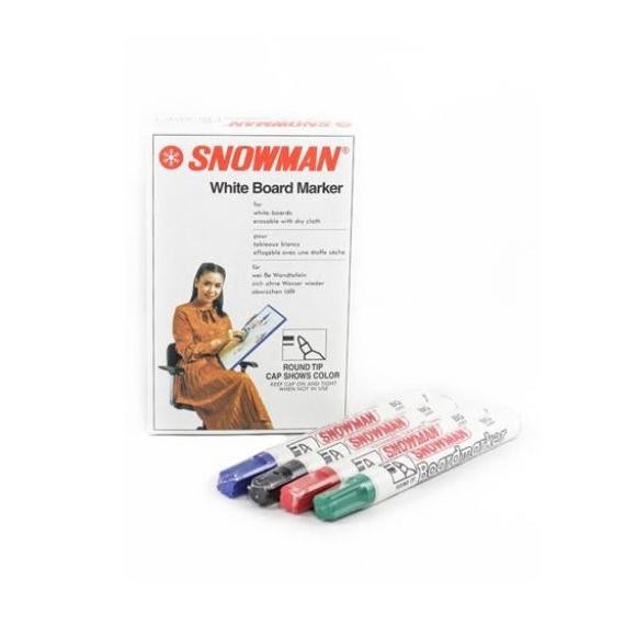 

RB (12pc) SPIDOL WHITEBOARD SNOWMAN BG 12 / SEPIDOL PAPAN TULIS ABG 12 / SPIDOL PAPAN TULIS BISA DIHAPUS