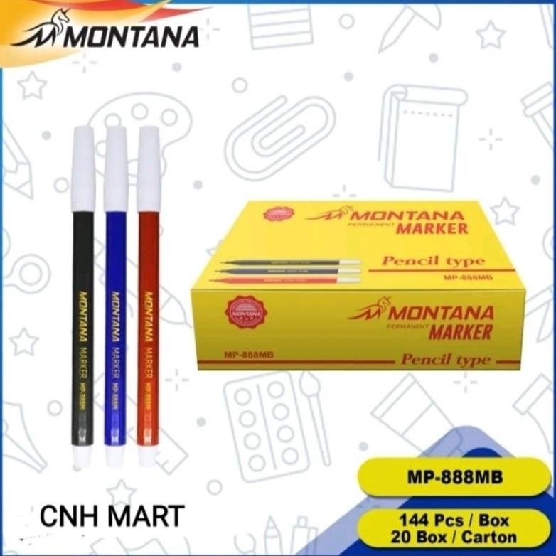 

RB GROSIR 1box spidol MONTANA hitam kecil SPIDOL MURAH 888