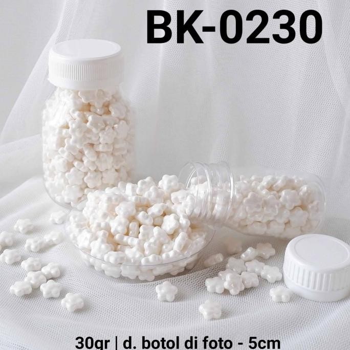 

@#@#@#] BK-0230 Sprinkles sprinkle springkel 30gr bunga putih