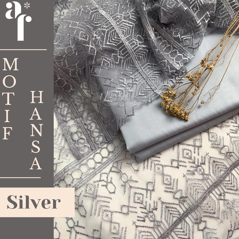 SY Meter Kain Brukat // Brokat Tile Prancis bahan Kebaya Hansa Motif