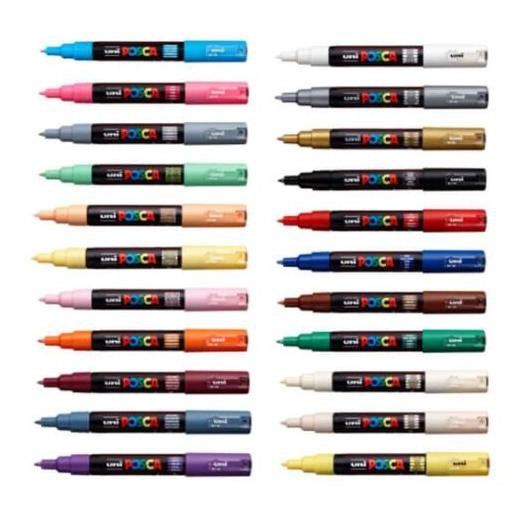 

RB UNI POSCA PC-1M Extra Fine Paint Marker Pen 0.7mm [Per 1 Spidol]