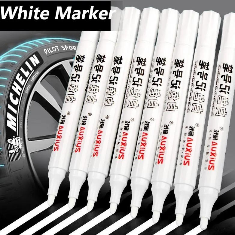

1/3/5 Pcs White Marker Pens 2.0Mm Oily Waterproof White Gel Pen Diy Graffiti Sketching Markers Stationery Wrting School Supplies