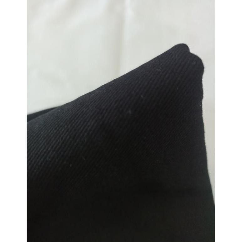 SY Kain Denim Hitam Non Stretch Tebal Jeans Hitam Tidak Melar