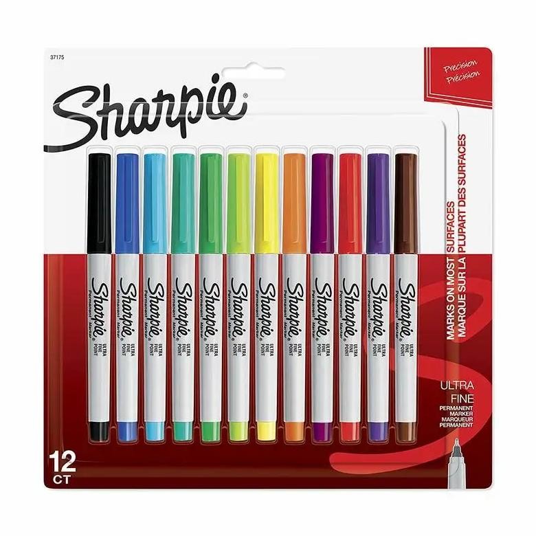 

Sharpie 37175 Permanent Marker Ultra Fine Point Oil Waterproof Ink Paint Marker Pen Sharpies Markers On Paper Plastic Metal