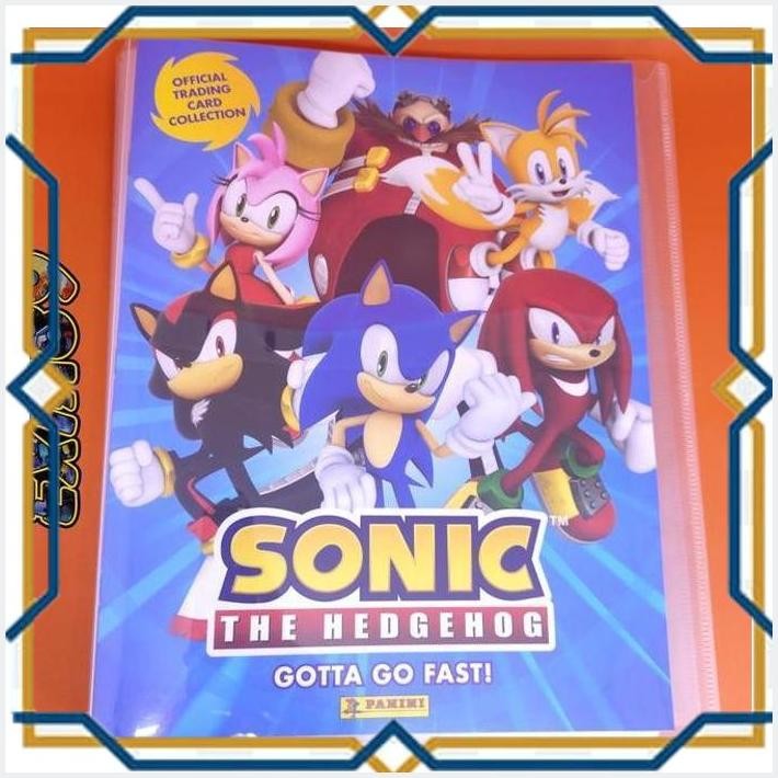 [exi] sonic the hedgehog official trading card collection collector's album
