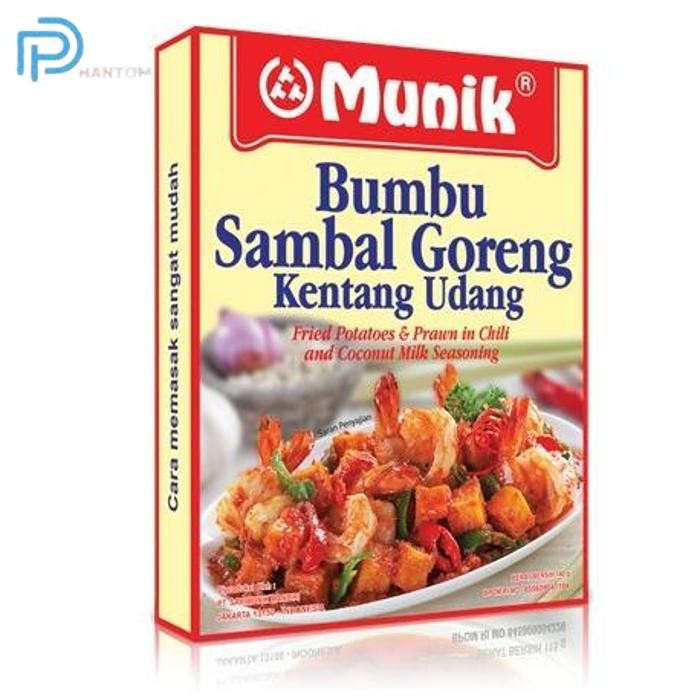 

BARU KTMSTORE BUMBU MASAK INSTANT BUMBU MUNIK SAMBAL GORENG KENTANG UDANG 140 GR PASTI ENAK