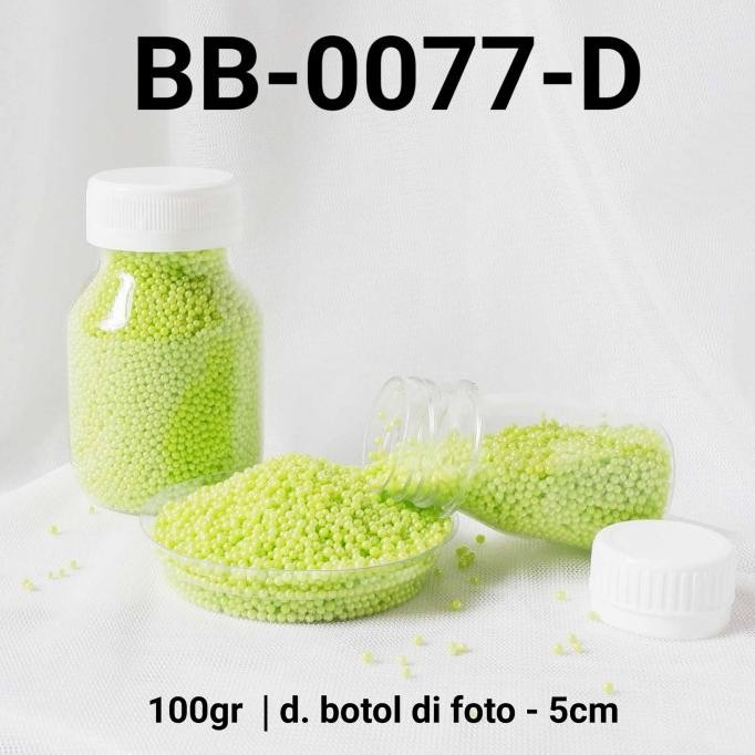 

@#@#@#] BB-0077-D Sprinkles sprinkle sprinkel 100gr 100 gram mutiara hijau