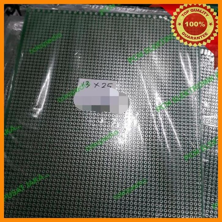 [PEP] PCB BOLONG LUBANG TITIK DOUBLE LAYER HIJAU 13X25 CM 25CM TERBESAR