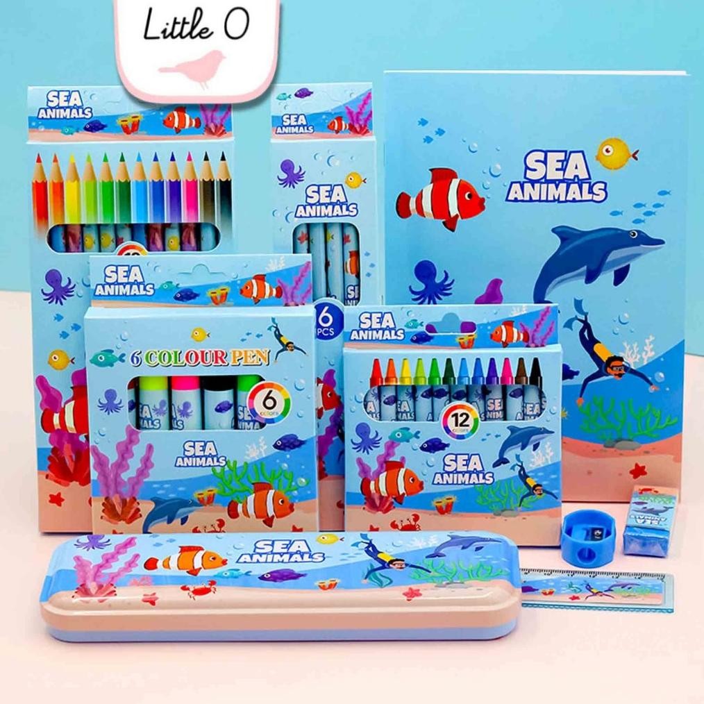 

RB Stationary Set Big Peralatan Sekolah Anak Alat Tulis Set Perlengkapan Sekolah Anak Kado Ulang Tahun Anak