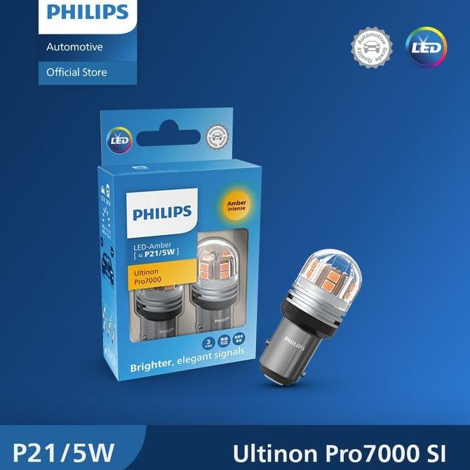 Philips Led Ultinon Pro7000 P21/5W Amber (Kuning) - 11499 Au70.