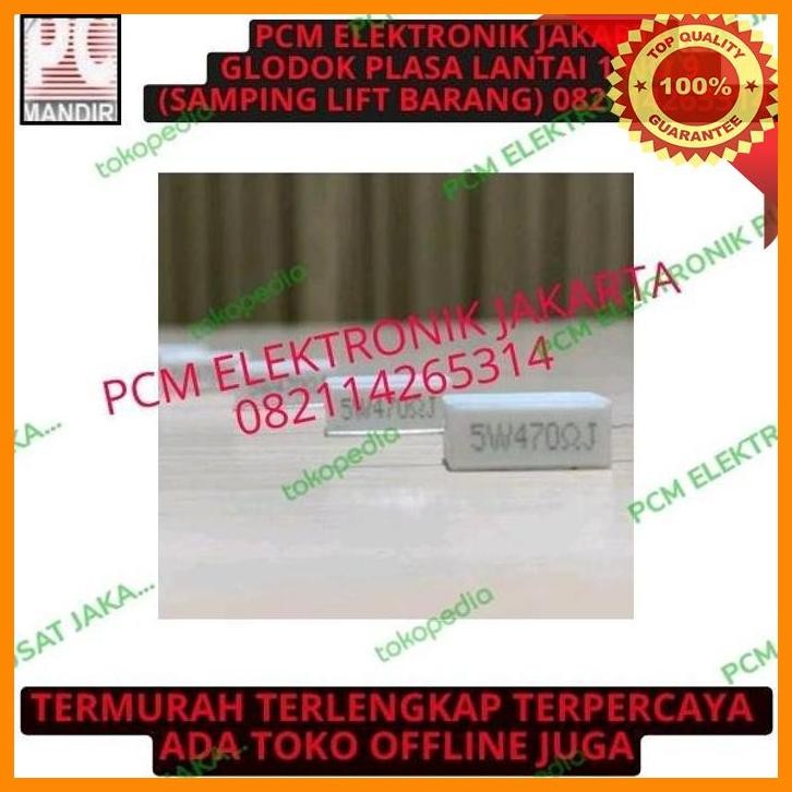[PEP] RESISTOR R5W R 5W 5WATT 5 WATT 470R 470OHM 470RJ 470 OHM 5W470RJ