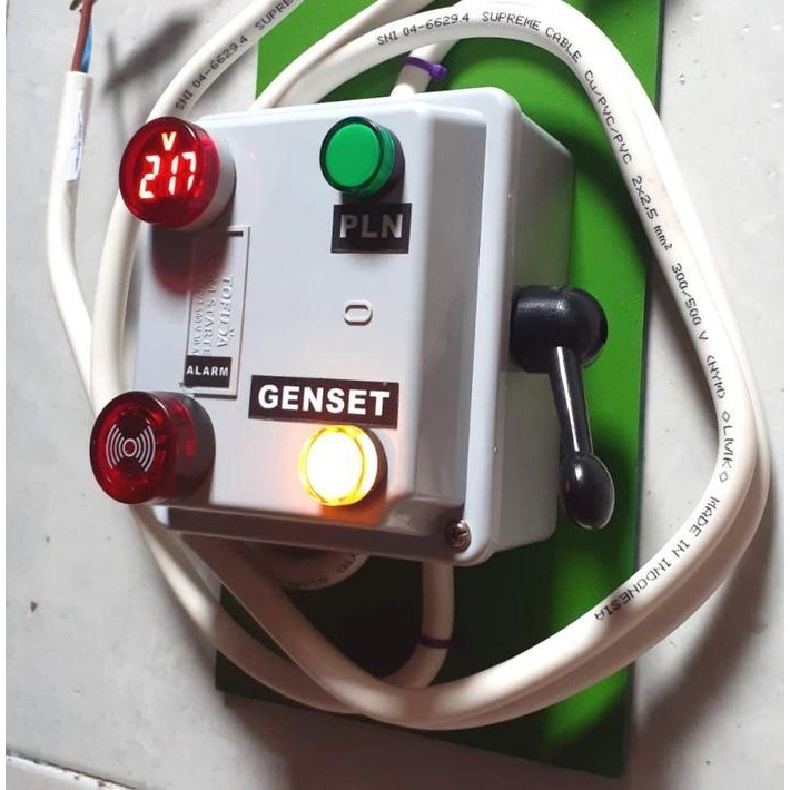 Tuas Pemindah Listrik Pln Ke Genset (Ada Volt Meternya) Cam Starter Ohm Saklar Original Dan Terperca
