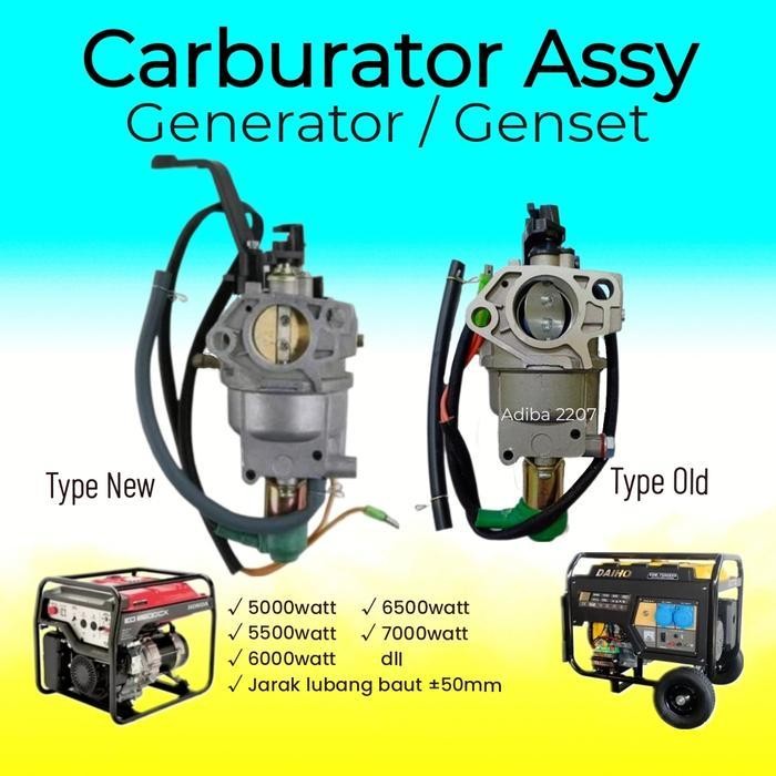 Carburator Genset 5000 6000 7000Watt Karburator Mesin Gx390 Original Dan Terpercaya