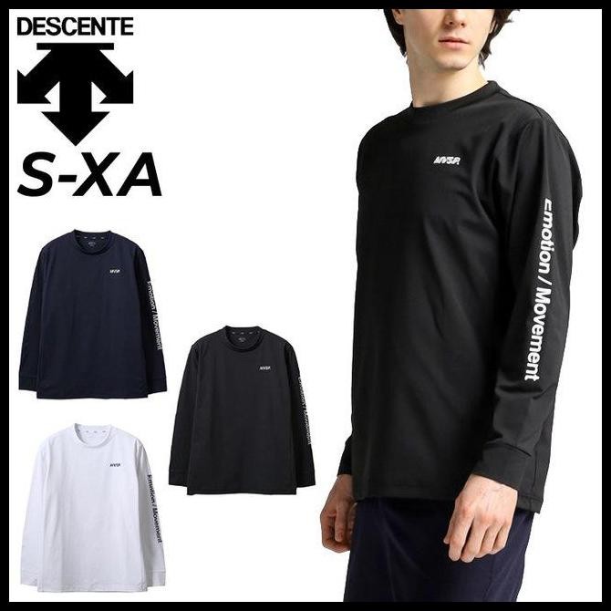 Terlaris Kaos Lengan Panjang Descente Golf Original T-Shirt Crew Neck Pria Good Quality