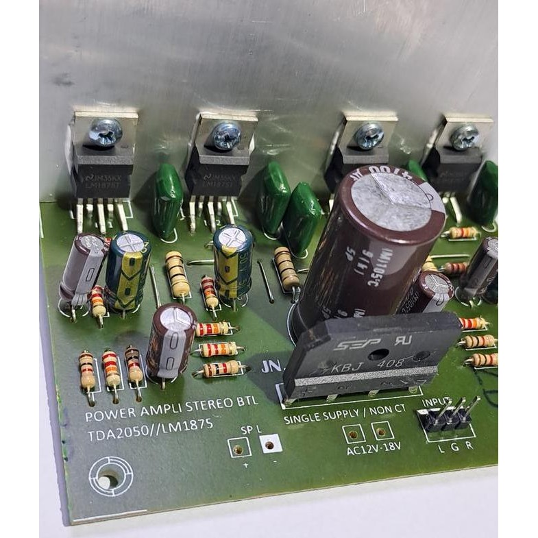 Kit Power Ampli Stereo Btl Lm1875 Single Supply/Non Ct New Stok