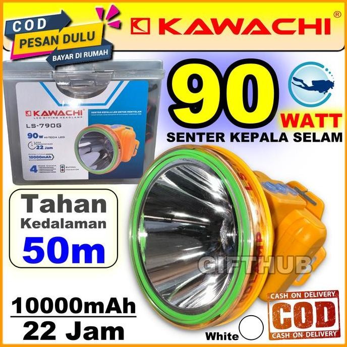 Senter Kepala Selam Kawachi 90W Hi Tech Led Super Terang Ls-790G