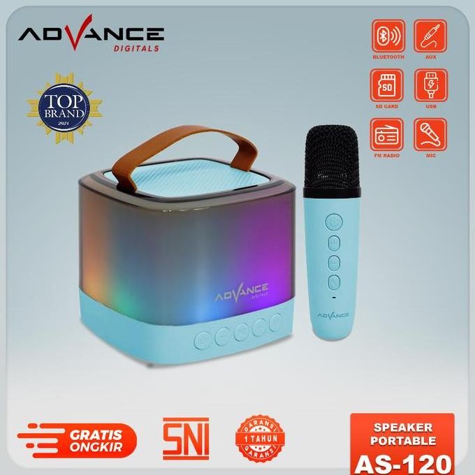 Advance Portable Karaoke Speaker As-120 Lampu Tidur Speaker Karaoke Speaker Advance Speaker Salon Ad