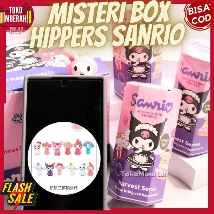 MISTERI BOX HIPPERS SANRIO LUCU UNIK MYSTERY BOX TEMPELAN HANDPHONE SANRIO IMUT BLIND BOX HIPPERS SA