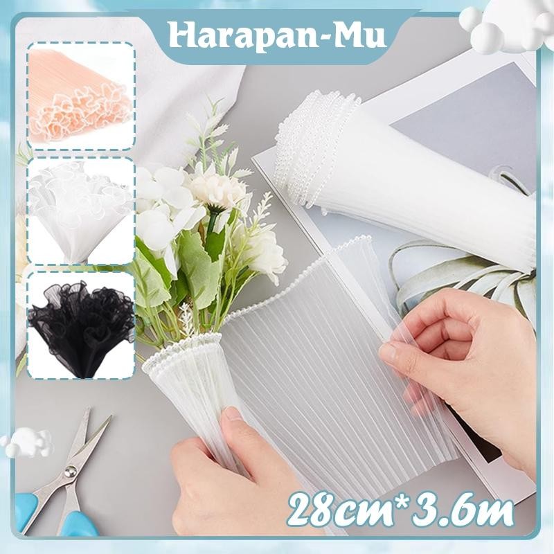 

Flower Wrapping Korean Curly Mesh Wave Kain Buket Bunga Renda Gelombang Flower Wrap Dekorasi