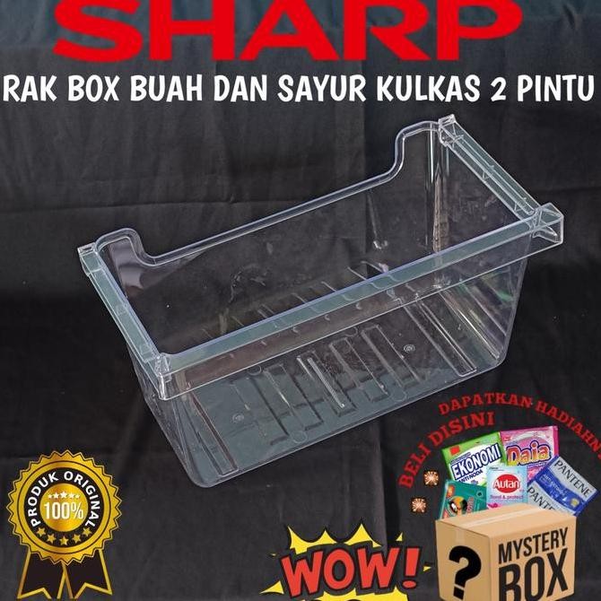 #####] RAK BOX BUAH DAN SAYUR KULKAS SHARP 2 PINTU ORIGINAL BARU