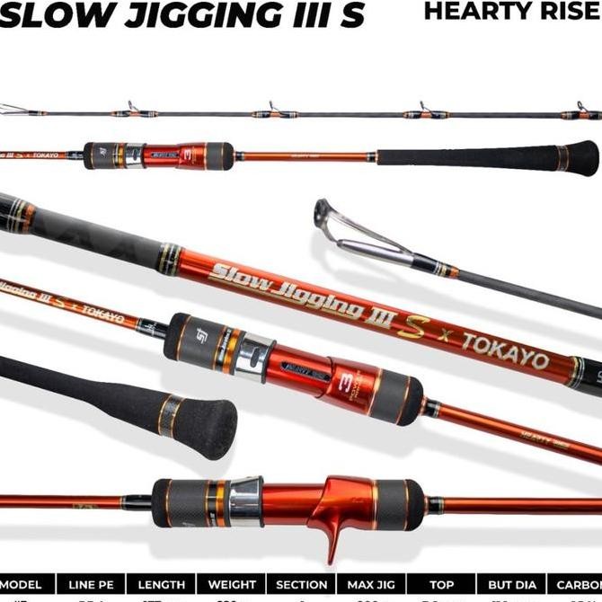 * Rod Hearty Rise Slow Jigging SJ3S by Tokayo OVERHEAD ORIGINAL *
