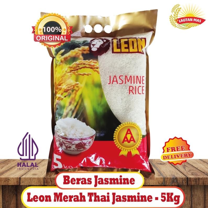

Leon Merah Thai Jasmine Rice 5KG Halal Harum