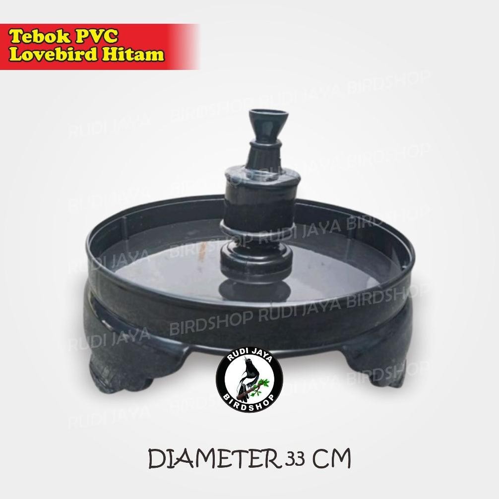 Fgk-24 Ku09 Tebok Lovebird Pvc Warna & Hitam Lengkap Pion Plastik Sangkar Burung Lovebird Kandang Bu