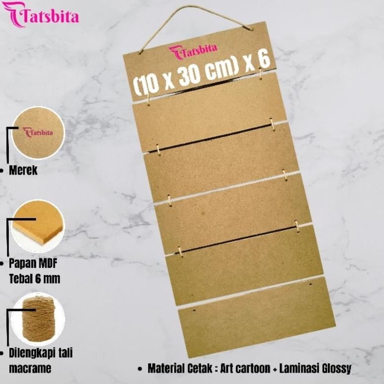 TATSBITA Pajangan Hiasan Dinding Dekorasi Wall Decor Rukun Islam & Rukun Iman Tingkat Susun