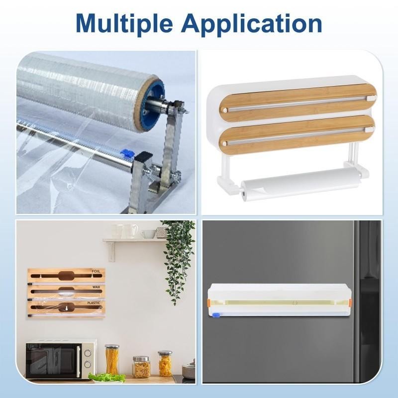 Alat Pemotong Plastik Wrapping 4Psc - 2 Arah Alat Wrapping Makanan Pemotong - Dua Ukuran Pilihan 48C