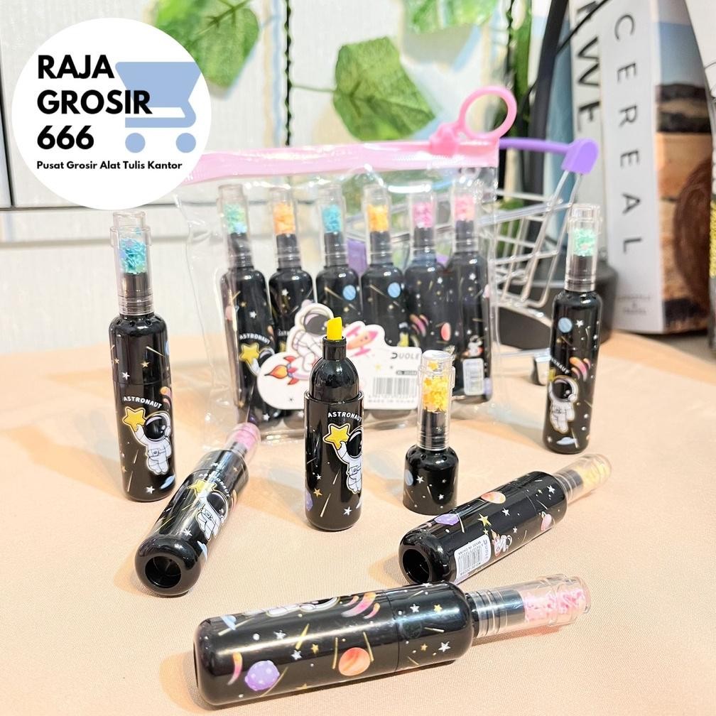 

KEKINIAN HIGHLIGHTER BOTOL ASTRONOT 1 SET ISI 6 PCS WARNA WARNI COLORFUL LUCU COD SOUVERNIR TERMURAH BAGUS TERLARIS