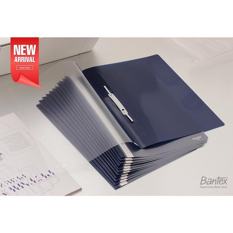 

TERLARIS 12 pcs Business File Folio Map Plastik Snel Hecter Map Bisnis Bantex Trendy Quotation Folder Blue 3224 01 Siap kirim