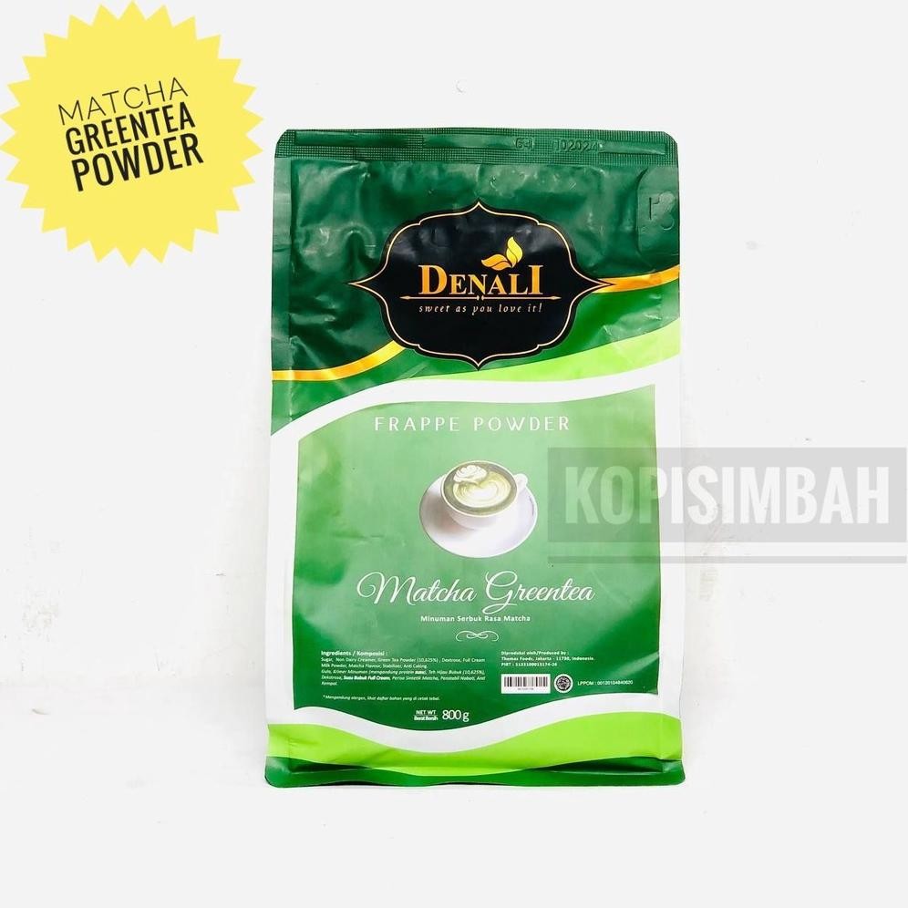

Powder Denali Rasa Matcha Greentea 800 Gram Bubuk Minuman Green Tea Teh Hijau Kualitas Premium (Baru)