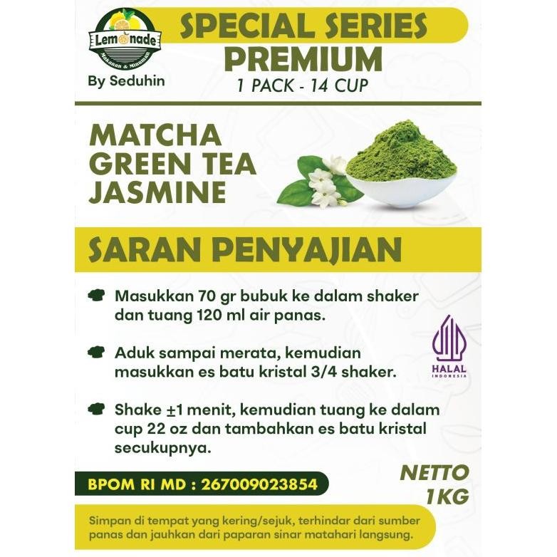 

Minuman Matcha Green Tea Jasmine 1Kg / Bubuk Minuman Premium (Baru)