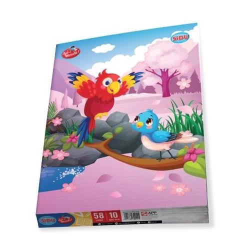 

READY STOCK BUKU TULIS SIDU 58 LEMBAR / BUKU TULIS BERGARIS [PACK-10 PCS]