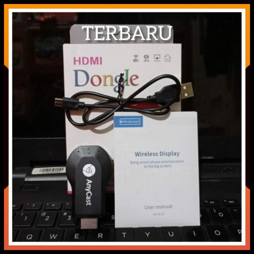 ANYCAST DONGLE WIFI MIRACAST / ALAT PENYAMBUNG LAYAR HP KE TV / SCREEN MIRRORING ANYCASH DONGEL / AL