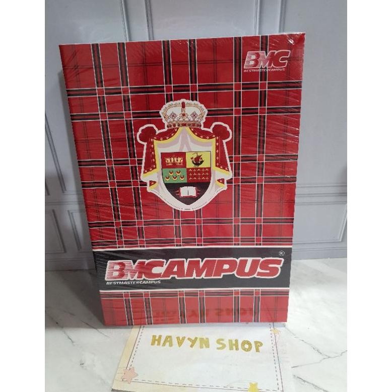 

READY STOCK (10pc) buku tulis kampus merek BMC isi 50 lembar PANJANG BESAR