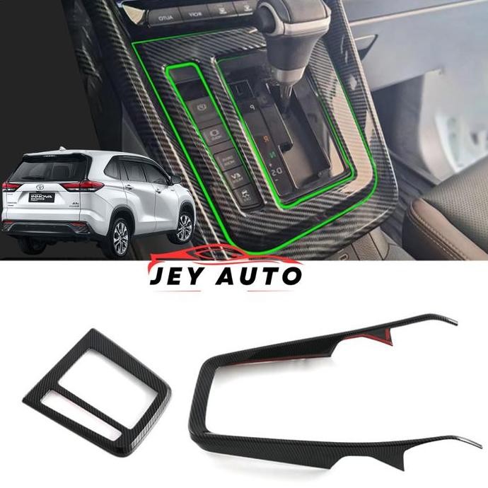 Cover Panel Transmisi Zenix / Panel Shifter Innova Zenix Motif Carbon