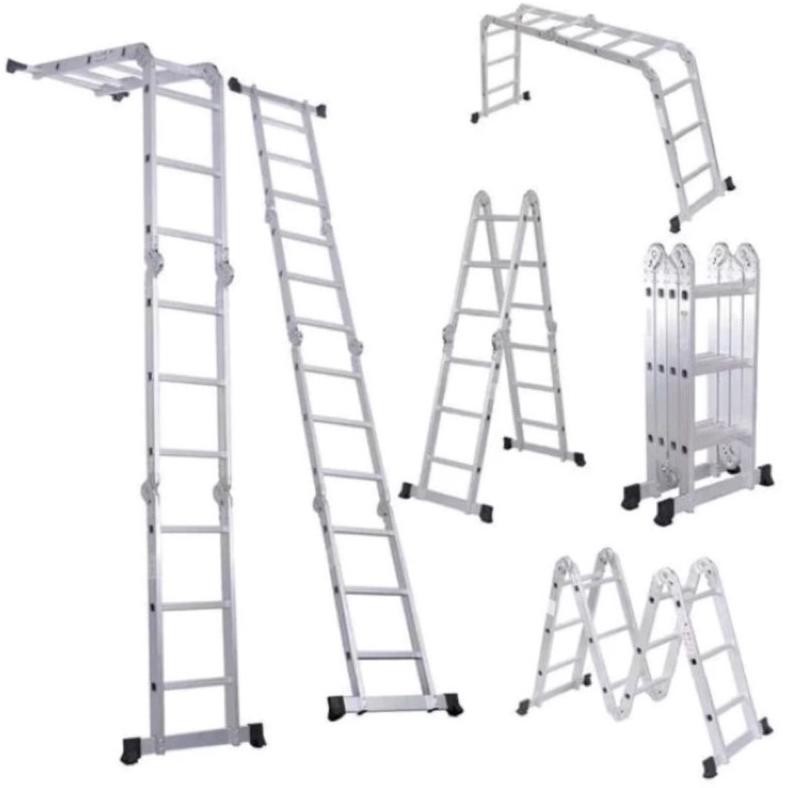 Krisbow tangga lipat aluminium multifungsi 4.4 meter